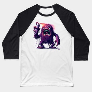 Spray Paint Monster - Graffiti Street Art Baseball T-Shirt